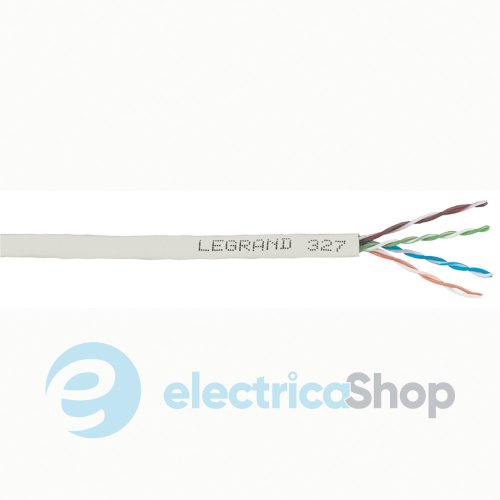 Компьютерный кабель «витая пара» 4х2х0.51мм² UTP, 5Е Кат. неэкранированный LSZH Legrand 32750