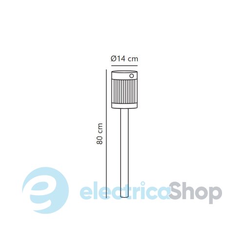 Парковий стовпчик Nordlux Coupar 2518228003 на сонячній батареї