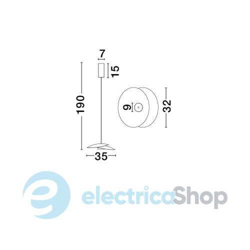 Підвісний світильник OLEA 9580694 Nova Luce