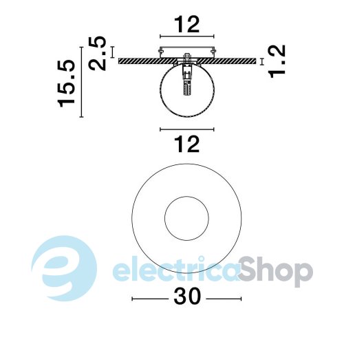 Стельовий світильник IDOR 9501250 Nova Luce