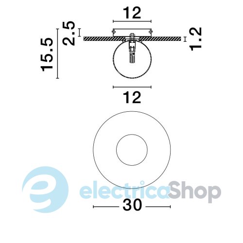 Стельовий світильник IDOR 9501251 Nova Luce