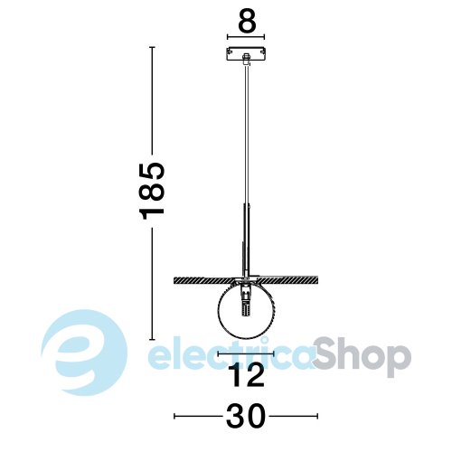 Підвісний світильник Nova luce IDOR 9501252