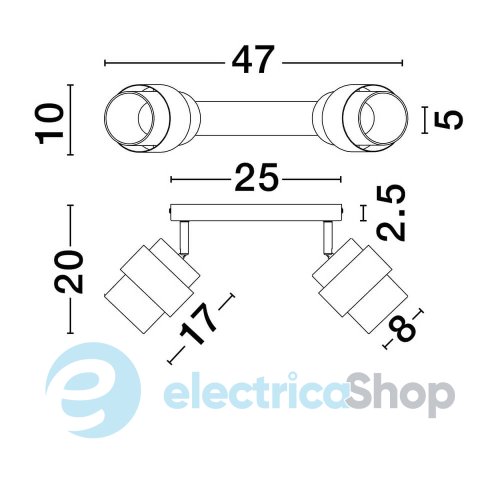 Светильник-спот SIANNA 9236387 Nova Luce