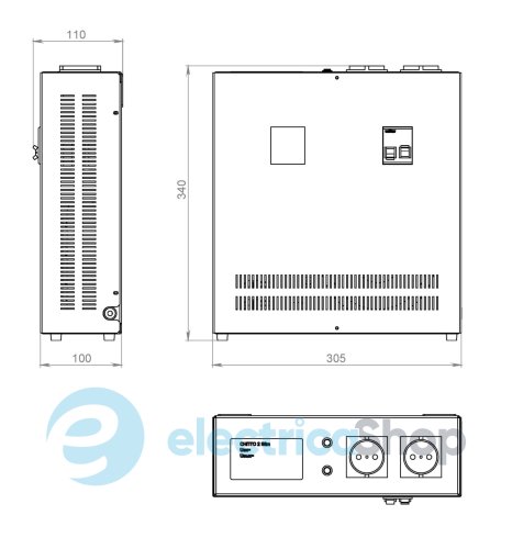 Стабилизатор напряжения 1-ф. 2,2кВт (130-330V) Volter™-2 Etalon