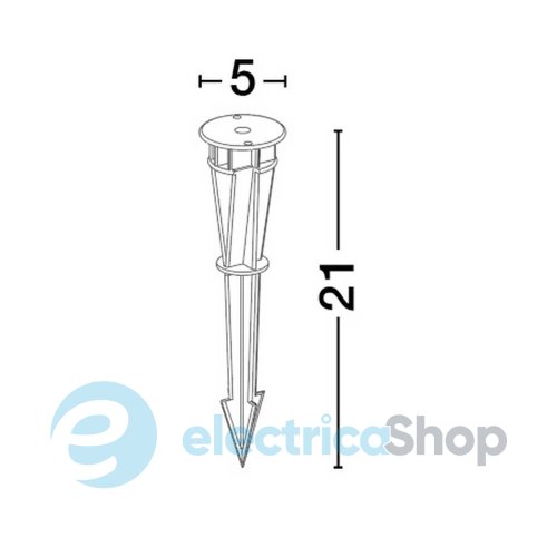 Основа для светильника PLASTIC SPIKE 9030560 Nova Luce