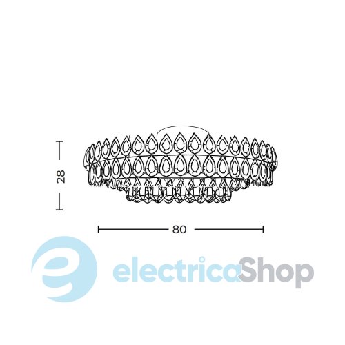 Люстра AZzardo BARLETTA 80 TOP 3-STEP DIMM GOLD AZ6903