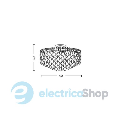 Люстра AZzardo BURANO 40 TOP CHROME AZ6911