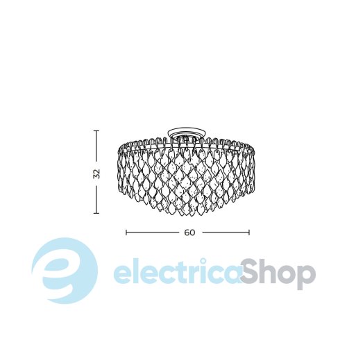 Люстра AZzardo BURANO 60 TOP CHROME AZ6910