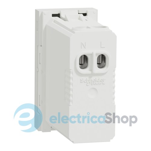 Розетка USB тип A+C, 12 Вт, 1 модуль, New Unica NU301618 (Schneider Electric) белая