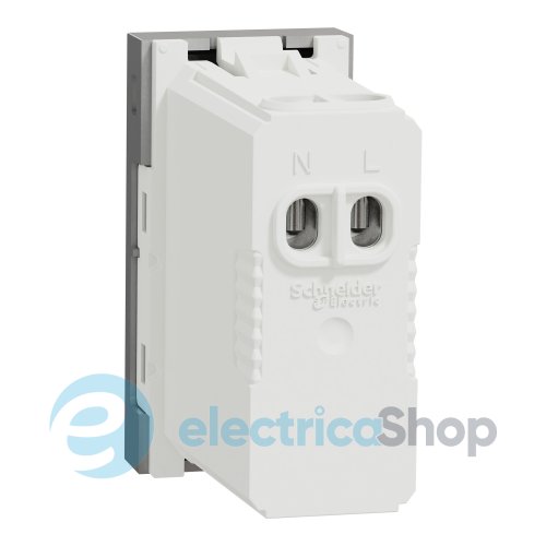 Розетка USB тип A+C, 12 Вт, 1 модуль, New Unica NU301630 (Schneider Electric) алюминий