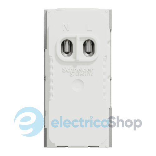 Розетка USB тип A+C, 12 Вт, 1 модуль, New Unica NU301630 (Schneider Electric) алюминий