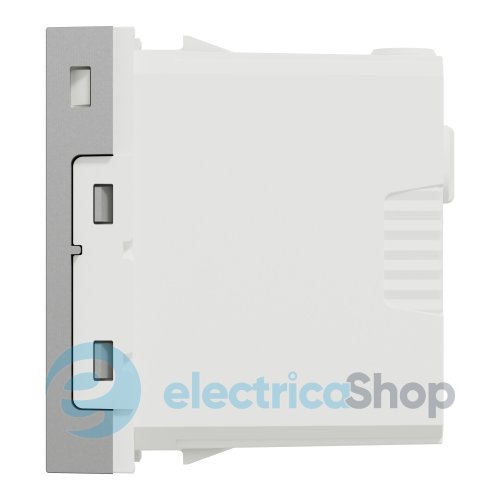 Розетка USB тип A+C, 12 Вт, 1 модуль, New Unica NU301630 (Schneider Electric) алюминий