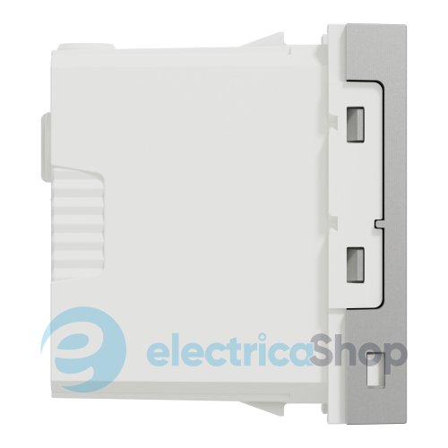 Розетка USB тип A+C, 12 Вт, 1 модуль, New Unica NU301630 (Schneider Electric) алюминий