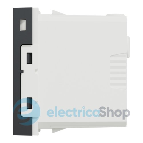 Розетка USB тип A+C, 12 Вт, 1 модуль, New Unica NU301654 (Schneider Electric) антрацит