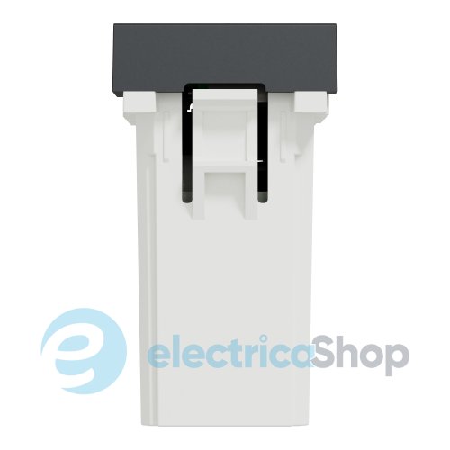 Розетка USB тип A+C, 12 Вт, 1 модуль, New Unica NU301654 (Schneider Electric) антрацит
