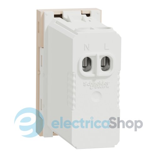 Розетка USB тип A+C, 12 Вт, 1 модуль, New Unica NU301644 (Schneider Electric) бежевый