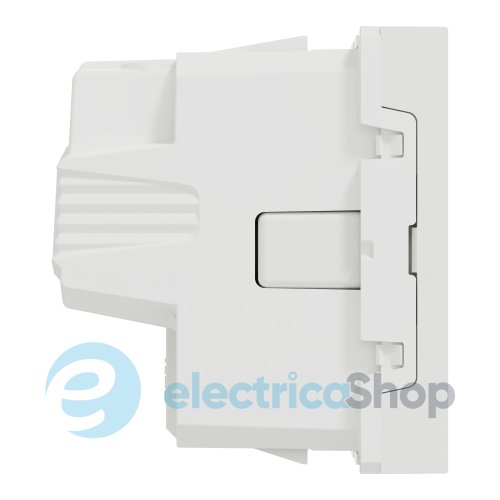 Розетка с заземлением, со шторками, с винтовыми клеммами, 16А, 250В, Unica New NU303718 белый