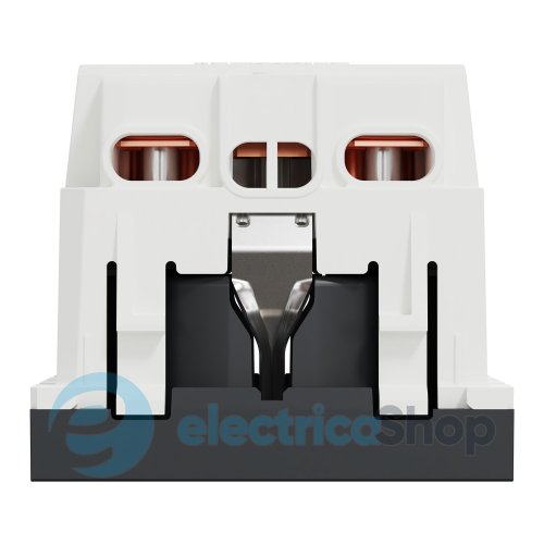 Розетка с заземлением, со шторками, с винтовыми клеммами, 16 А, 250 В, Unica New NU303754 антрацит