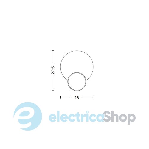 Настенный светильник AZzardo ECLIPSE WALL 10W 3000K AZ6667