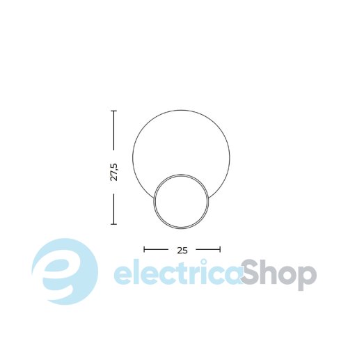Настенный светильник AZzardo ECLIPSE WALL 14W 3000K AZ6668