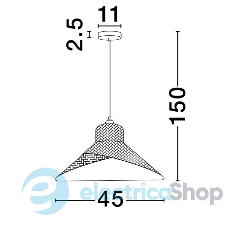 Подвесной светильник CAPA 9001117 Nova Luce