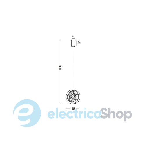 Підвісний світильник AZzardo EUFORIA 16 PENDANT 1 CHROME AZ6796