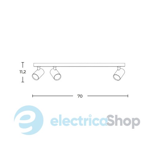 Світильник-спот AZzardo EXO 3 LINE 70 AZ6651