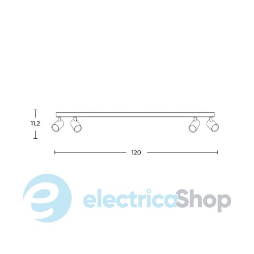 Світильник-спот AZzardo EXO 4 LINE 120 AZ6654