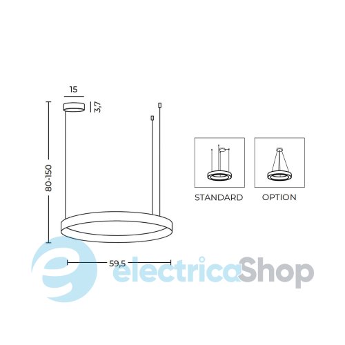 Люстра AZzardo KRYPTON PENDANT 60 3 STEP CCT AZ6664
