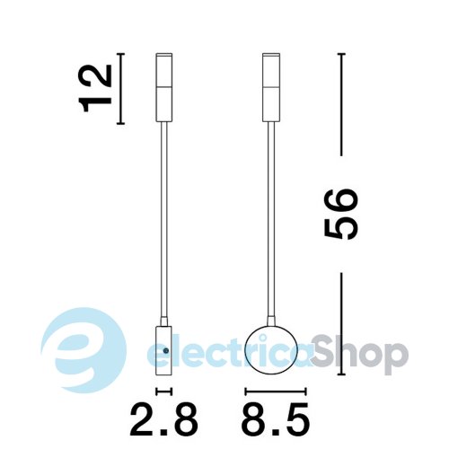 Настенный светильник SONICA 9701620 Nova Luce