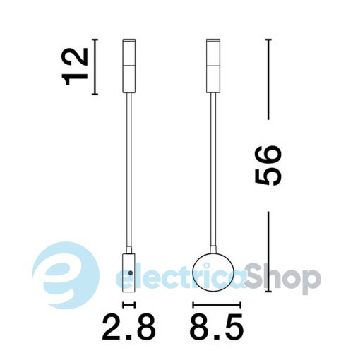 Настенный светильник SONICA 9701621 Nova Luce