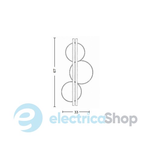 Настенный светильник AZzardo MOONS WALL AZ6666