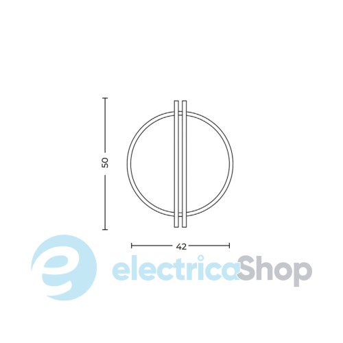 Настенный светильник AZzardo SATURN 52 WALL 3000K AZ6662