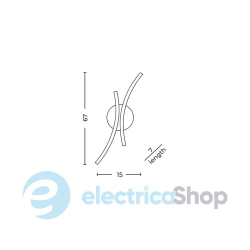 Настенный светильник AZzardo SHIRO WALL GOLD AZ6822