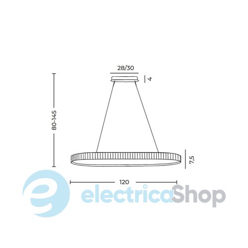 Люстра AZzardo SPARKING PENDANT 120 CCT DIMM + REMOTE CONTROL AZ6566