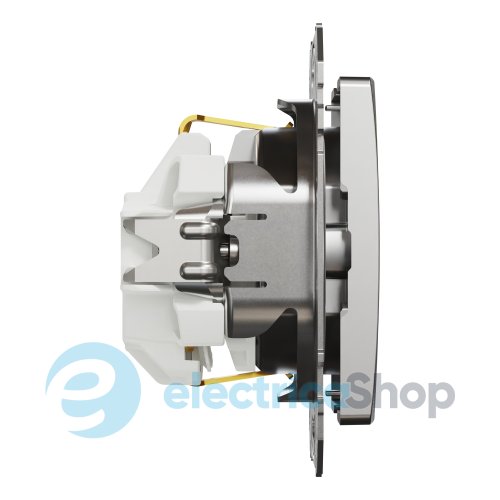 Розетка с з/к и шторками 250V/16А Sedna Elements SDD170022U матовый алюминий