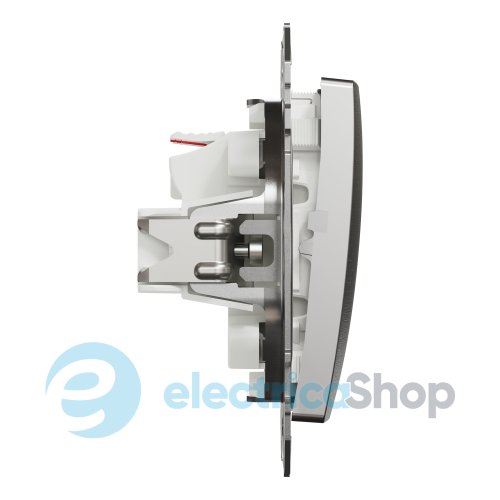 Выключатель 2-кл. Sedna Elements SDD170105U матовый алюминий