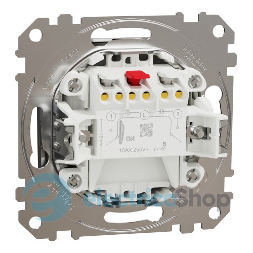 Выключатель 2-кл. Sedna Elements SDD170105U матовый алюминий