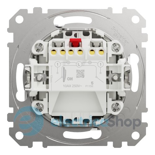 Выключатель 2-кл. Sedna Elements SDD170105U матовый алюминий