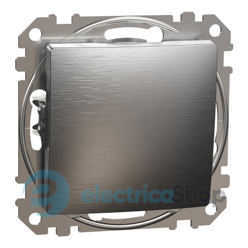 Переключатель 1-кл. Sedna Elements SDD170106U матовый алюминий