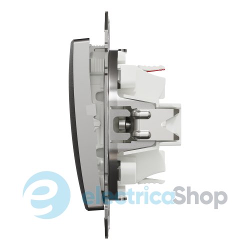 Переключатель 1-кл. Sedna Elements SDD170106U матовый алюминий