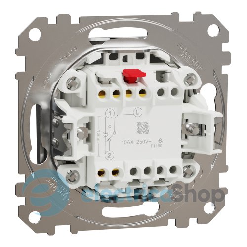 Переключатель 1-кл. Sedna Elements SDD170106U матовый алюминий