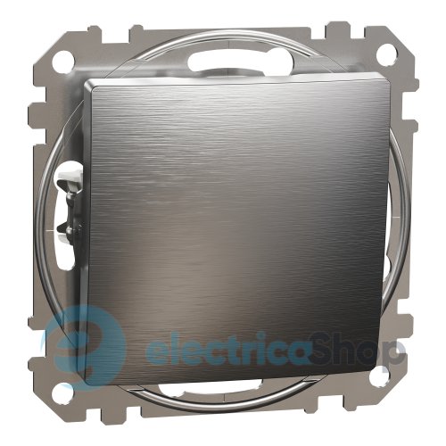 Промежуточный переключатель 1-кл. Sedna Elements SDD170107U матовый алюминий