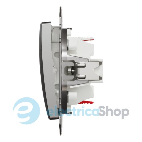 Промежуточный переключатель 1-кл. Sedna Elements SDD170107U матовый алюминий