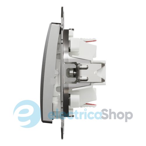 Переключатель 2-кл. Sedna Elements SDD170108U матовый алюминий