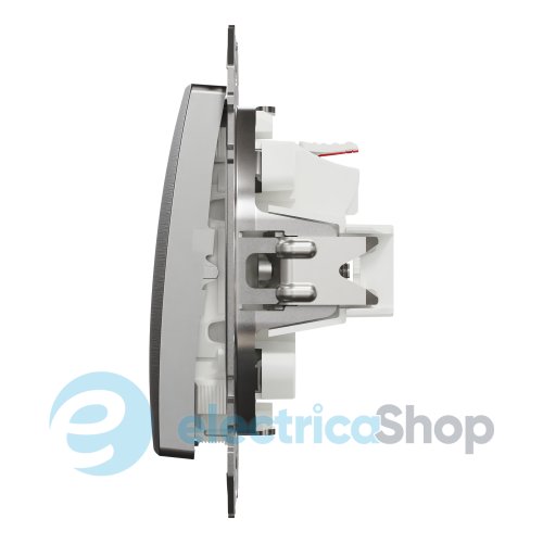 Кнопочный выключатель 1-кл. Sedna Elements SDD170111U матовый алюминий