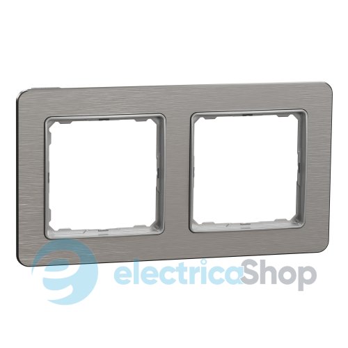 Рамка 2-поста Sedna Elements SDD370802U матовый алюминий