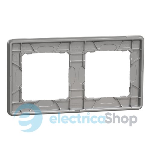 Рамка 2-поста Sedna Elements SDD370802U матовый алюминий