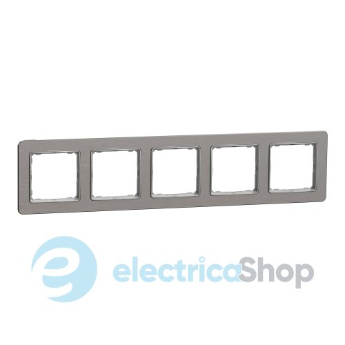 Рамка 5 постов Sedna Elements SDD370805U матовый алюминий