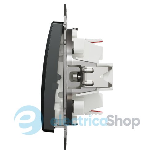 Переключатель 2-кл. Sedna Elements SDD172108U матовый титан